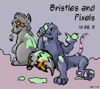 Bristles and pixels.
