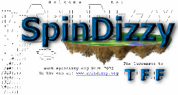SpinDizzy splash page.