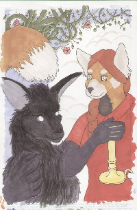 Morticon and Portia Lee-Wallaby. Art by Westly Roanoke.
