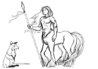 Wallaby and centaur.