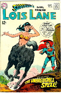 Lois Lane transformed into a centaur.
